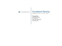 SAMPLE Foundational Plan